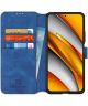 DG Ming Xiaomi Poco F3 / Mi 11i Hoesje Retro Wallet Book Case Blauw