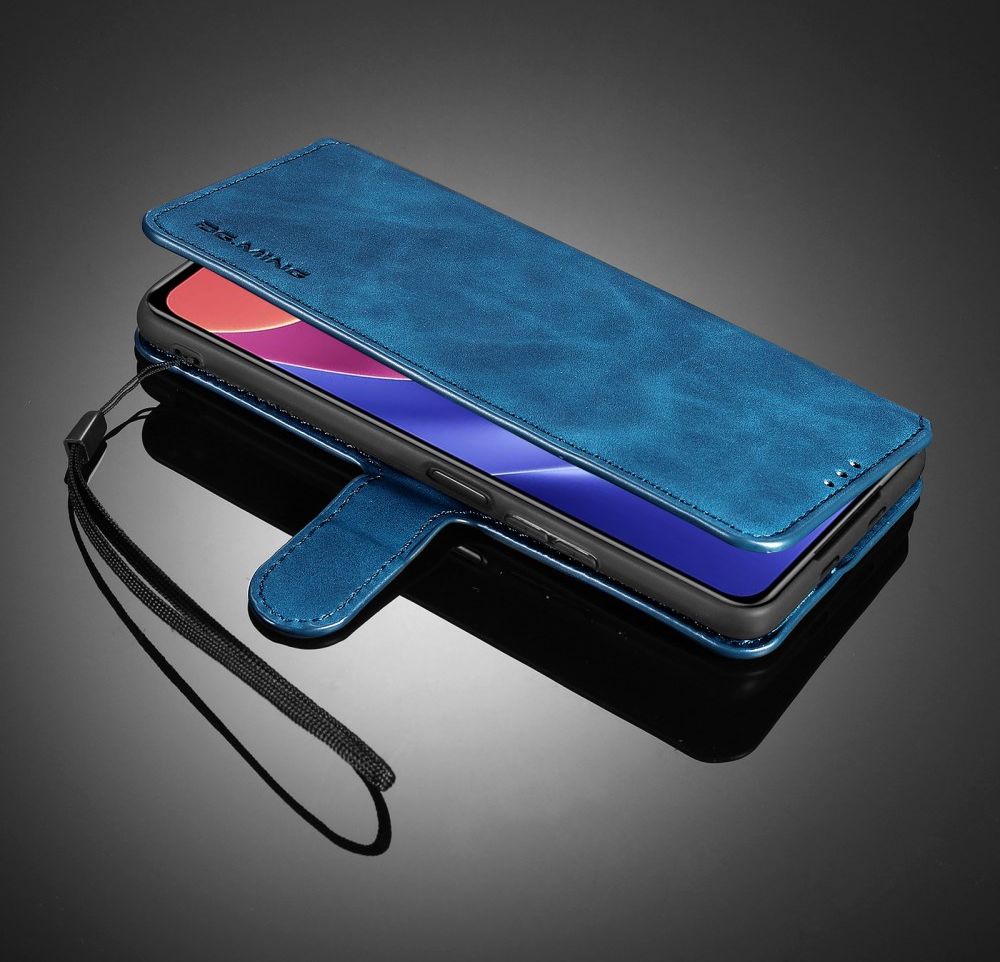 DG Ming Xiaomi Poco F3 / Mi 11i Hoesje Retro Wallet Book Case Blauw afbeelding 4