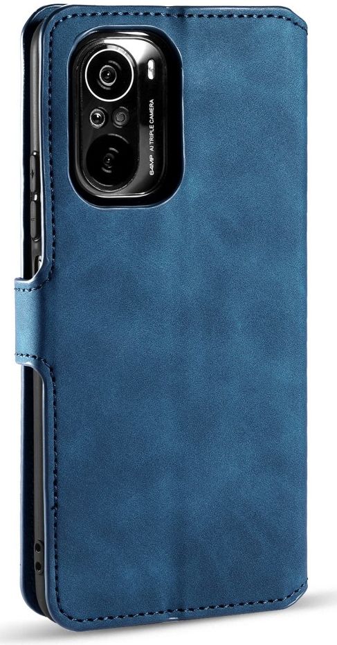 DG Ming Xiaomi Poco F3 / Mi 11i Hoesje Retro Wallet Book Case Blauw afbeelding 6