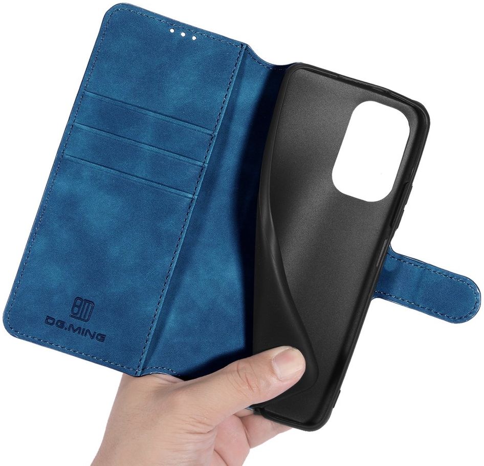 DG Ming Xiaomi Poco F3 / Mi 11i Hoesje Retro Wallet Book Case Blauw afbeelding 3