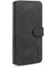 DG Ming Xiaomi Poco F3 / Mi 11i Hoesje Retro Wallet Book Case Zwart