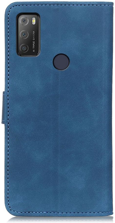 KHAZNEH Alcatel 1S / 3L (2021) Hoesje Retro Wallet Book Case Blauw afbeelding 3