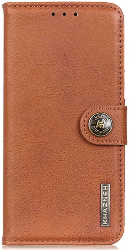 KHAZNEH Alcatel 1S / 3L (2021) Hoesje Wallet Retro Book Case Bruin afbeelding 2
