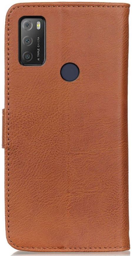 KHAZNEH Alcatel 1S / 3L (2021) Hoesje Wallet Retro Book Case Bruin afbeelding 3