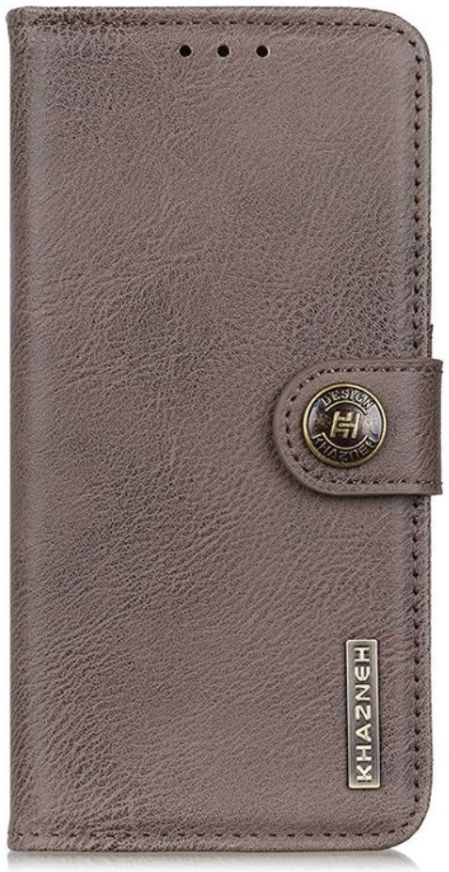 KHAZNEH Alcatel 1S / 3L (2021) Hoesje Wallet Retro Book Case Grijs afbeelding 2