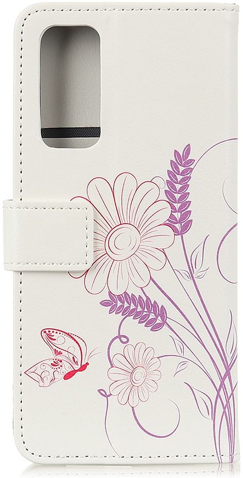 Oppo Find X3 Lite / Reno5 Hoesje Portemonnee Book Case Bloem Print afbeelding 1