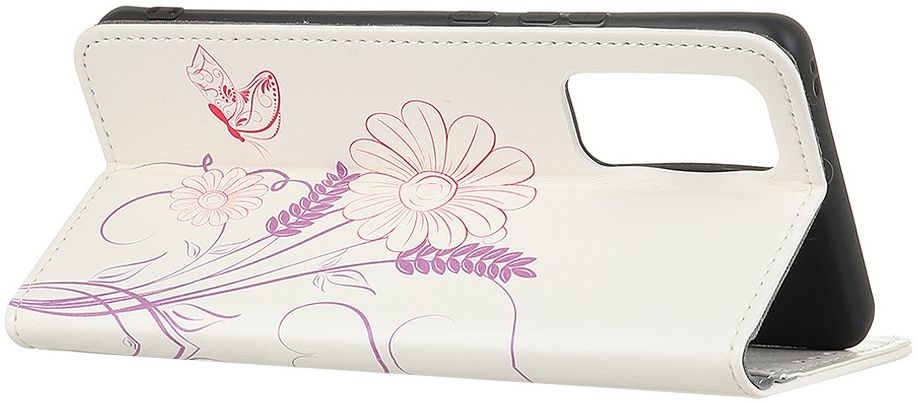Oppo Find X3 Lite / Reno5 Hoesje Portemonnee Book Case Bloem Print afbeelding 5