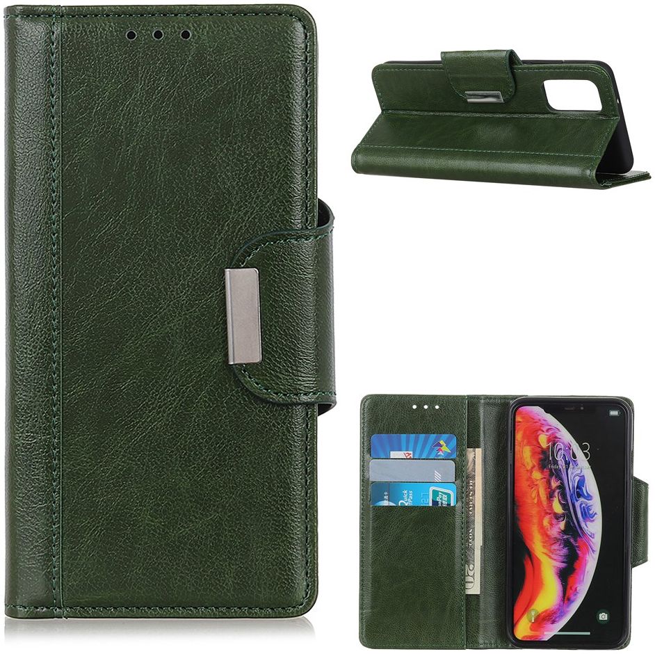 Oppo Find X3 Lite / Reno5 Hoesje Portemonnee Book Case Kunstleer Groen afbeelding 7