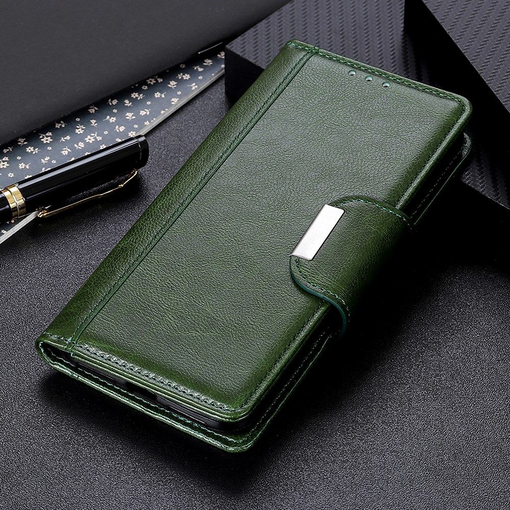 Oppo Find X3 Lite / Reno5 Hoesje Portemonnee Book Case Kunstleer Groen afbeelding 4