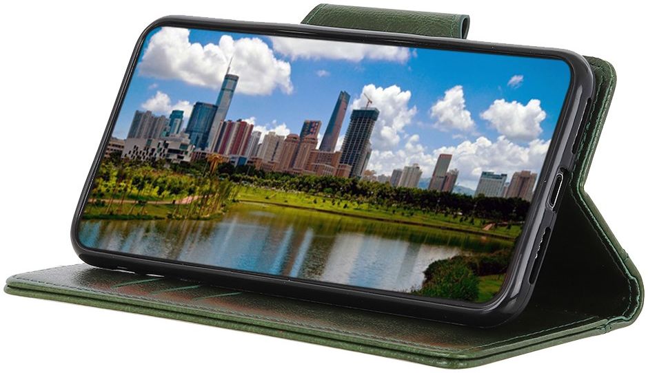 Oppo Find X3 Lite / Reno5 Hoesje Portemonnee Book Case Kunstleer Groen afbeelding 6
