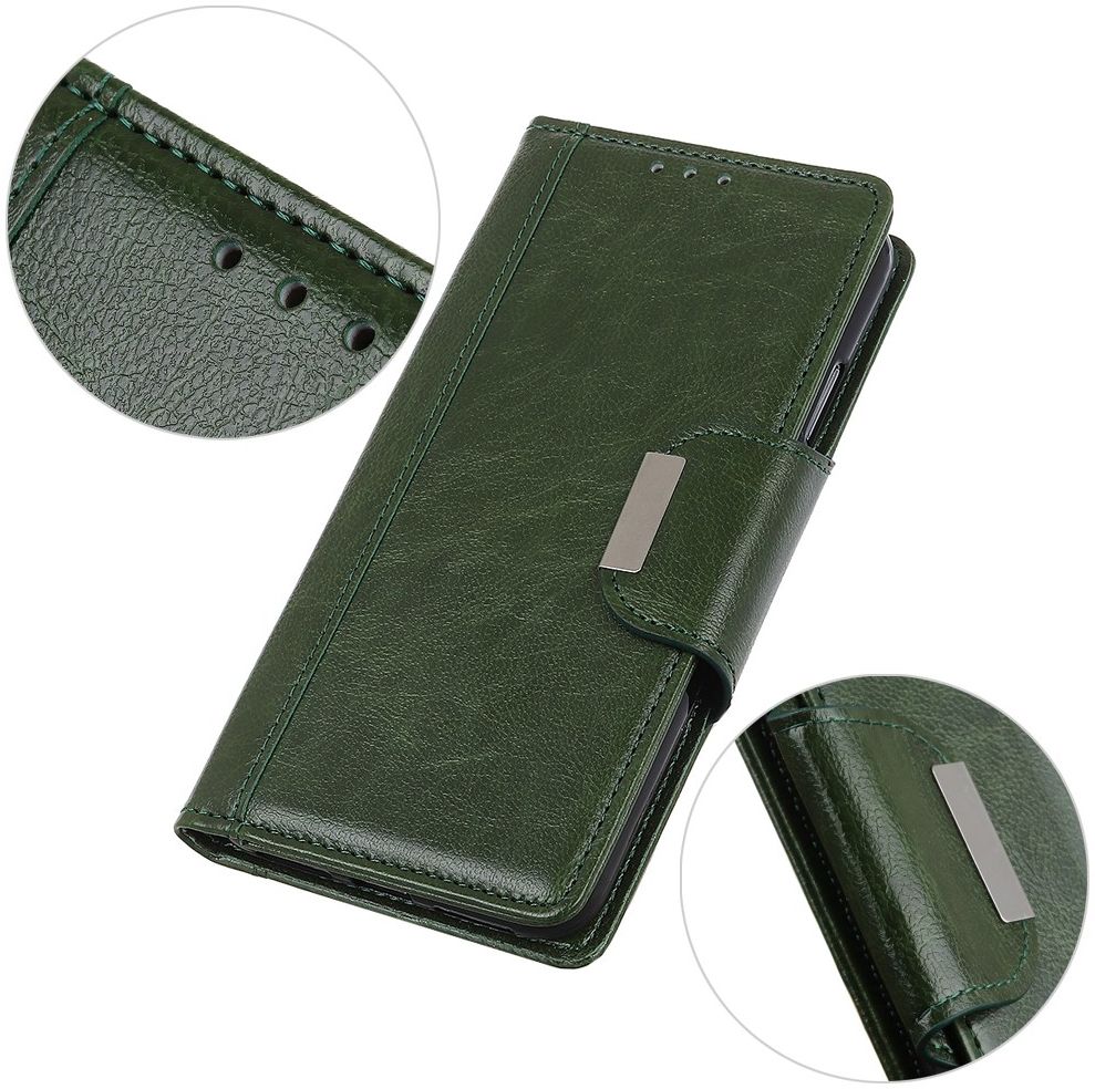 Oppo Find X3 Lite / Reno5 Hoesje Portemonnee Book Case Kunstleer Groen afbeelding 9