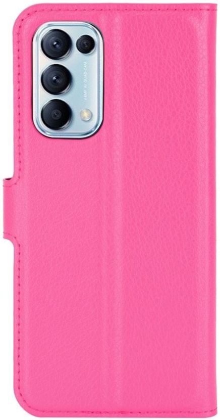 Oppo Find X3 Lite / Reno5 Hoesje Wallet Book Case met Pasjes Roze afbeelding 3