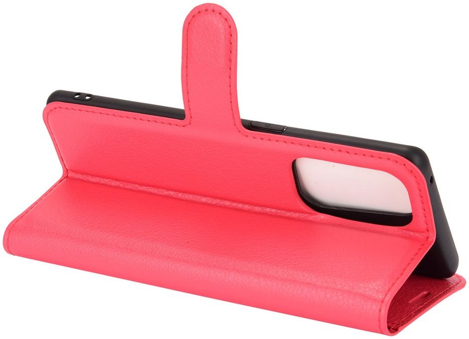 Oppo Find X3 Lite / Reno5 Hoesje Wallet Book Case met Pasjes Rood afbeelding 6