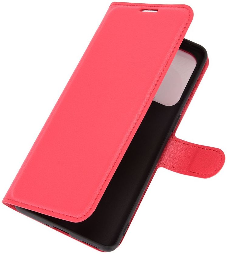Oppo Find X3 Lite / Reno5 Hoesje Wallet Book Case met Pasjes Rood afbeelding 4