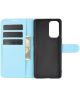 Oppo Find X3 Lite / Reno5 Hoesje Wallet Book Case met Pasjes Blauw