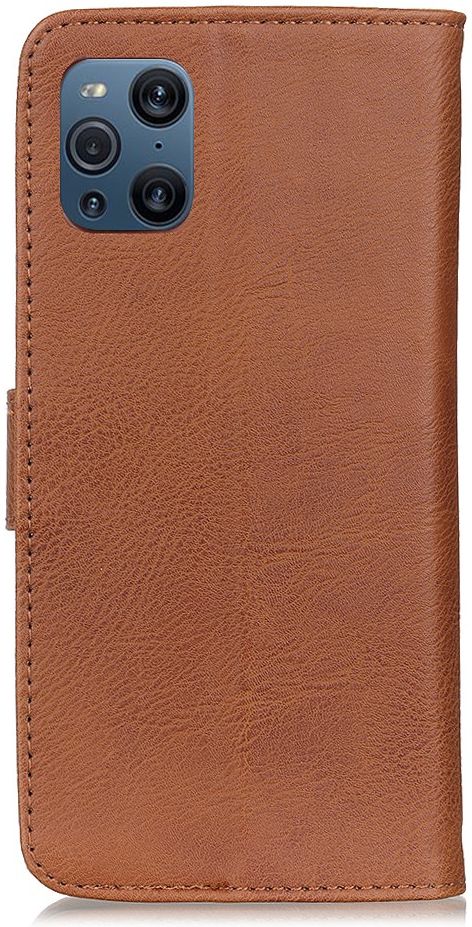 KHAZNEH Oppo Find X3 Pro Hoesje Portemonnee Book Case Bruin afbeelding 5