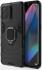 Oppo Find X3 Pro Hoesje Shock Proof Back Cover met Kickstand Zwart afbeelding 3