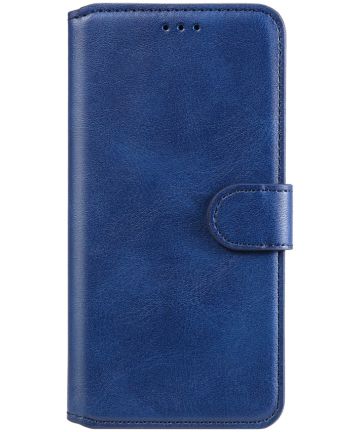 Oppo A54 5G Hoesje Portemonnee Book Case Kunstleer Blauw Hoesjes