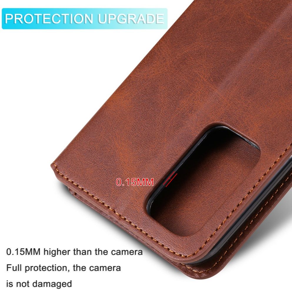 Oppo A54 5G Hoesje Portemonnee Book Case Kunstleer Bruin afbeelding 8