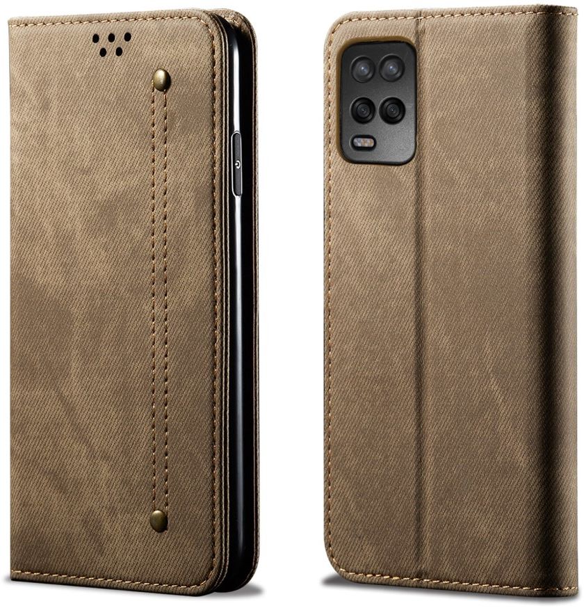 Oppo A54 5G Hoesje Vintage Book Case Wallet Groen afbeelding 6