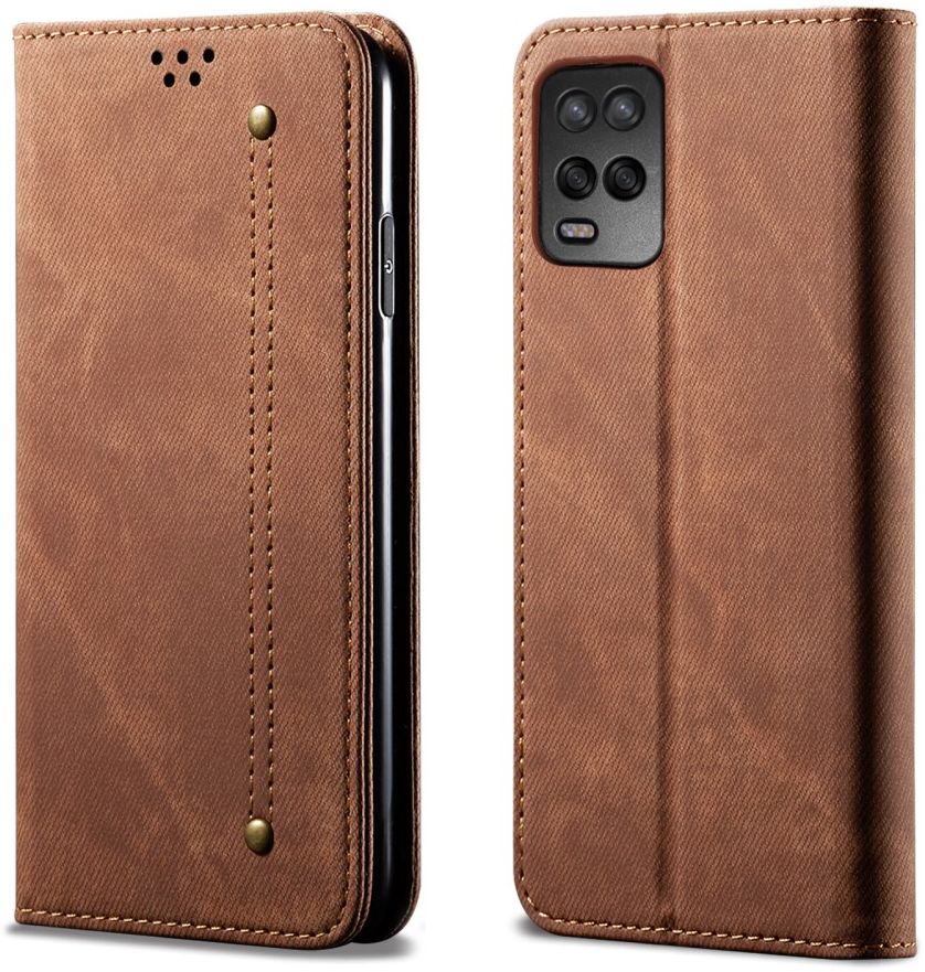 Oppo A54 5G Hoesje Vintage Book Case Wallet Rood afbeelding 6