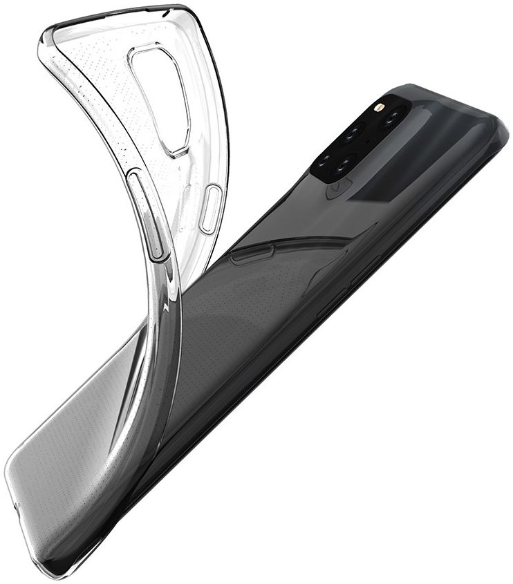 Oppo Find X3 Pro Hoesje Flexibel en Dun TPU Back Cover Transparant afbeelding 2