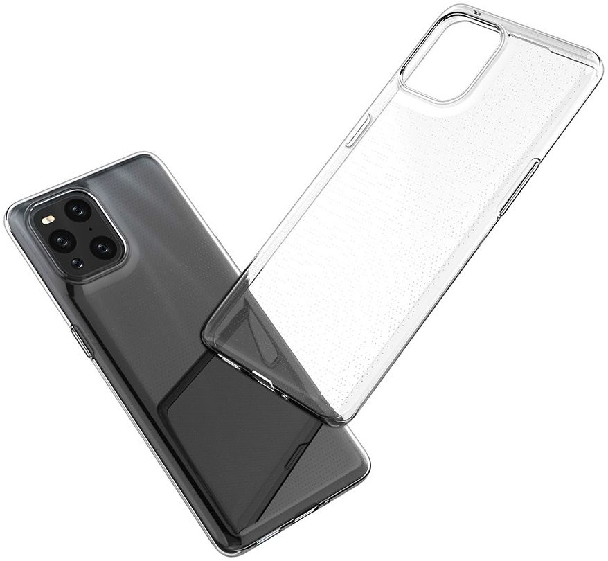 Oppo Find X3 Pro Hoesje Flexibel en Dun TPU Back Cover Transparant afbeelding 5