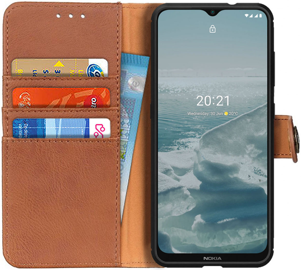 KHAZNEH Nokia 6.3 / G10 / G20 Hoesje Portemonnee Book Case Bruin afbeelding 1