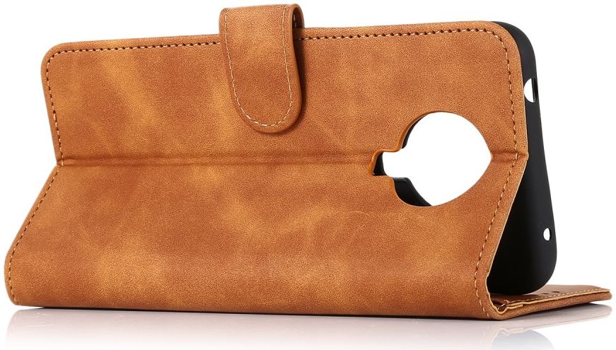 KHAZNEH Nokia 6.3 / G10 / G20 Hoesje Retro Wallet Book Case Bruin afbeelding 6