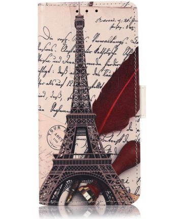 Nokia 1.4 Hoesje Portemonnee Book Case Kunstleer met Eiffeltoren Print Hoesjes