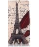Nokia 1.4 Hoesje Portemonnee Book Case Kunstleer met Eiffeltoren Print
