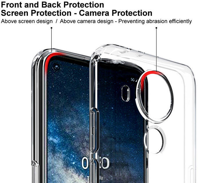 IMAK UX-5 Nokia 5.4 Hoesje Flexibel en Dun TPU Back Cover Transparant afbeelding 3
