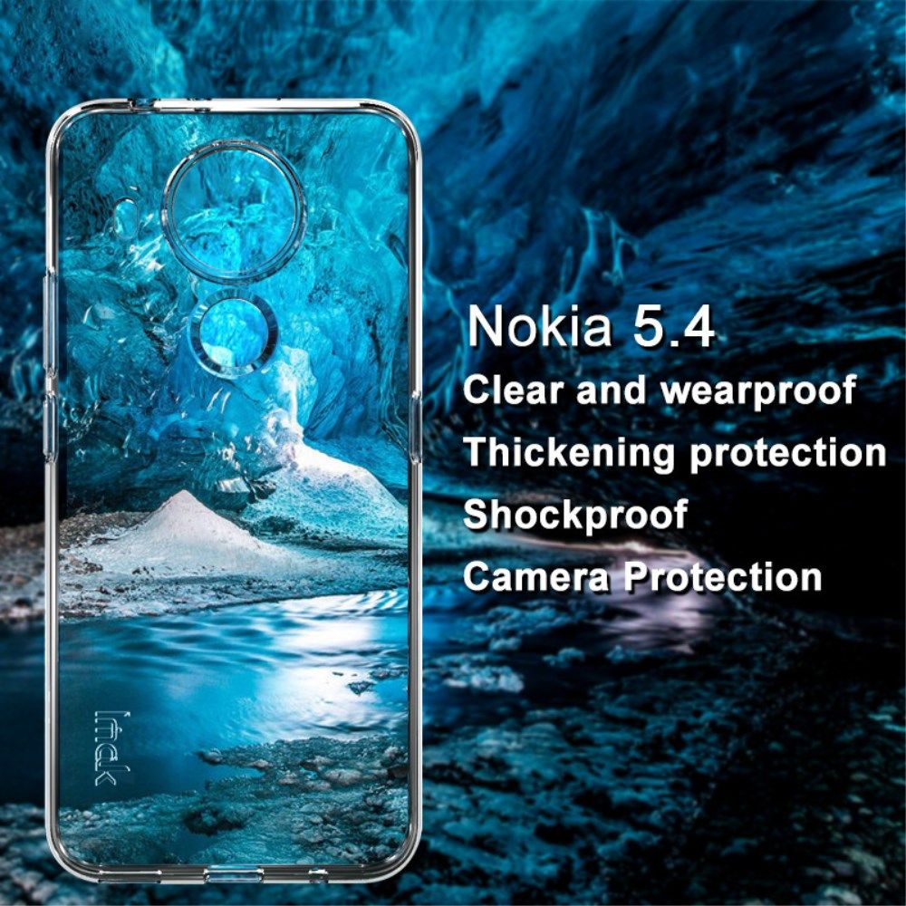 IMAK UX-5 Nokia 5.4 Hoesje Flexibel en Dun TPU Back Cover Transparant afbeelding 5