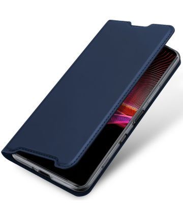 Dux Ducis Skin Pro Series Sony Xperia 1 III Hoesje Wallet Case Blauw Hoesjes
