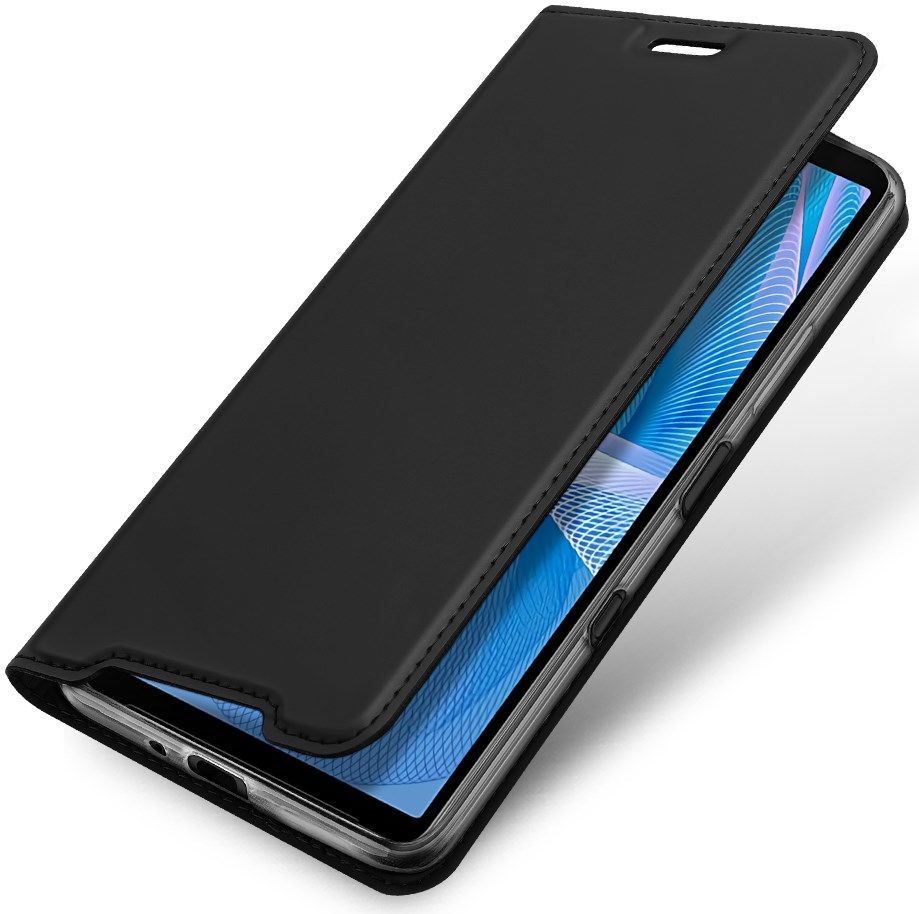 Dux Ducis Skin Pro Series Sony Xperia 10 III Hoesje Wallet Case Zwart afbeelding 1