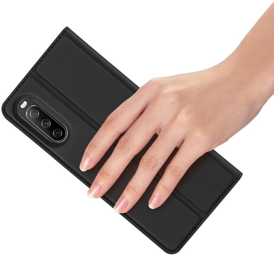 Dux Ducis Skin Pro Series Sony Xperia 10 III Hoesje Wallet Case Zwart afbeelding 4