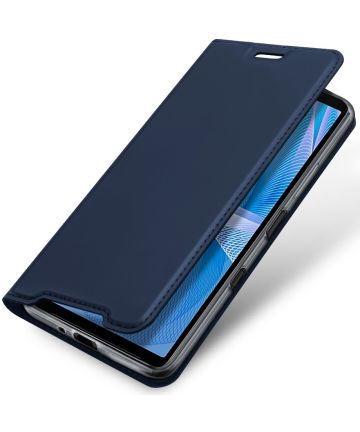 Dux Ducis Skin Pro Series Sony Xperia 10 III Hoesje Wallet Case Blauw Hoesjes