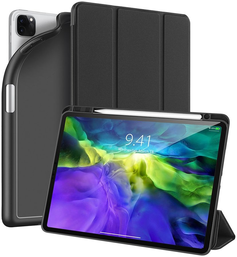 Dux Ducis Osom Series iPad Pro 11 (2021) Hoes Tri-Fold Book Case Zwart afbeelding 1