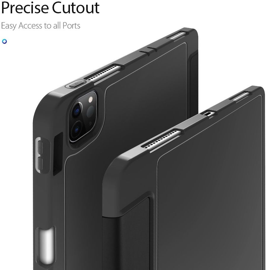 Dux Ducis Osom Series iPad Pro 11 (2021) Hoes Tri-Fold Book Case Zwart afbeelding 8