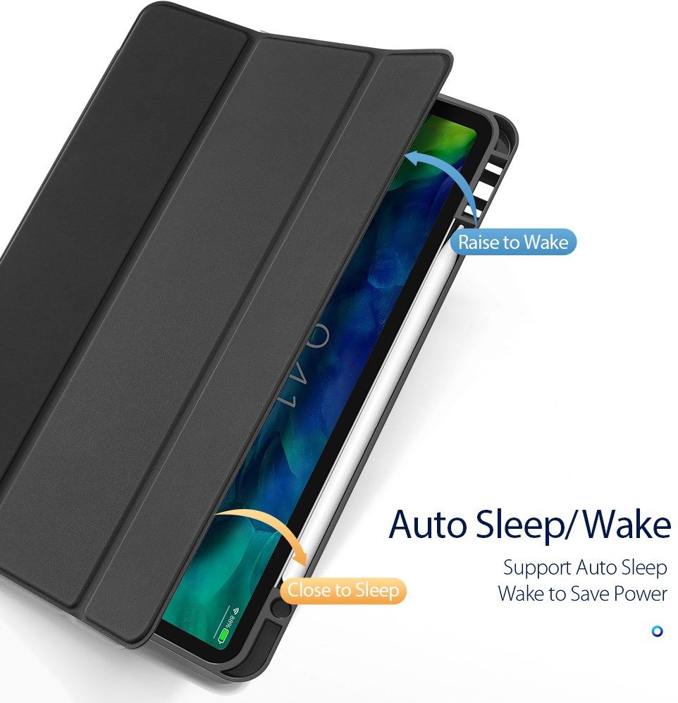 Dux Ducis Osom Series iPad Pro 11 (2021) Hoes Tri-Fold Book Case Zwart afbeelding 2