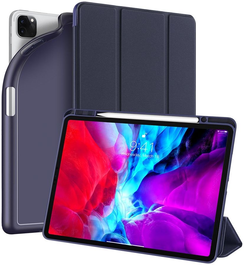 Dux Ducis Osom Series iPad Pro 12.9 (2021) Hoes Tri-Fold Blauw afbeelding 1