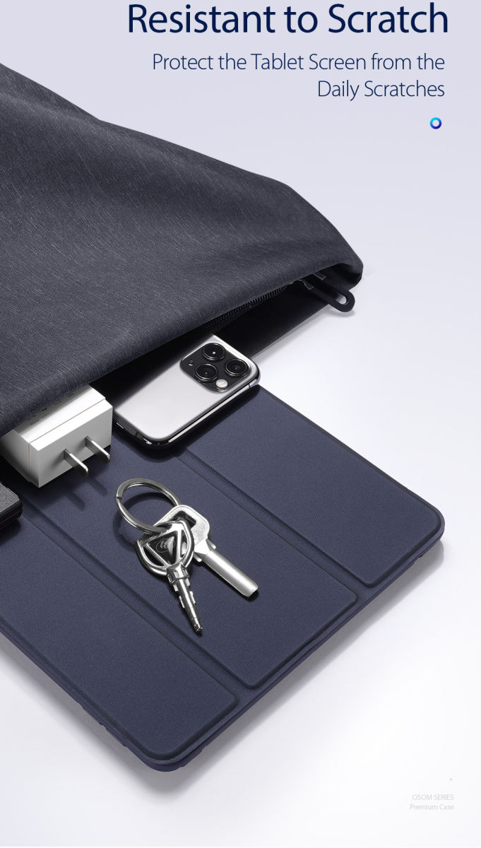 Dux Ducis Osom Series iPad Pro 12.9 (2021) Hoes Tri-Fold Blauw afbeelding 13