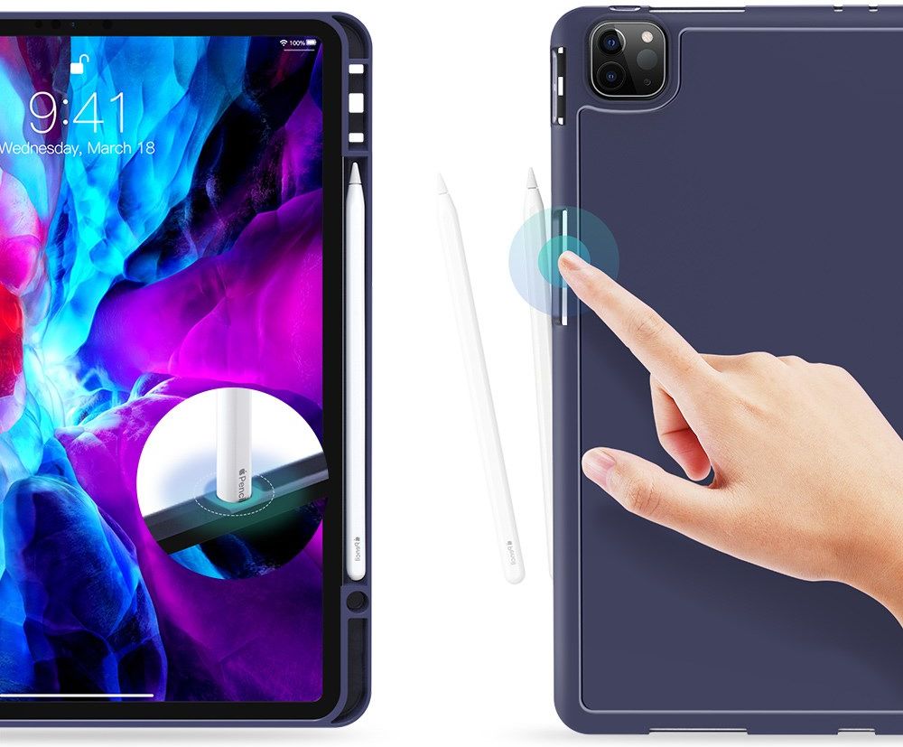 Dux Ducis Osom Series iPad Pro 12.9 (2021) Hoes Tri-Fold Blauw afbeelding 15