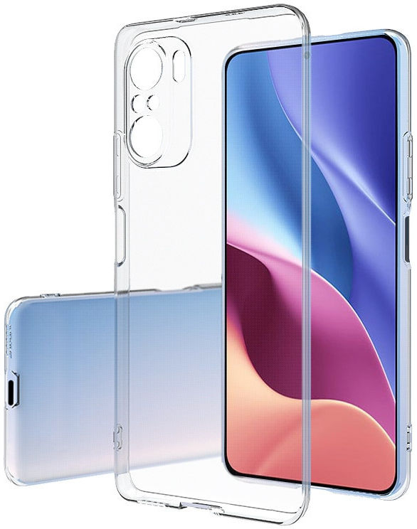 Xiaomi Poco F3 / Mi 11i Hoesje Dun TPU Back Cover Transparant afbeelding 2