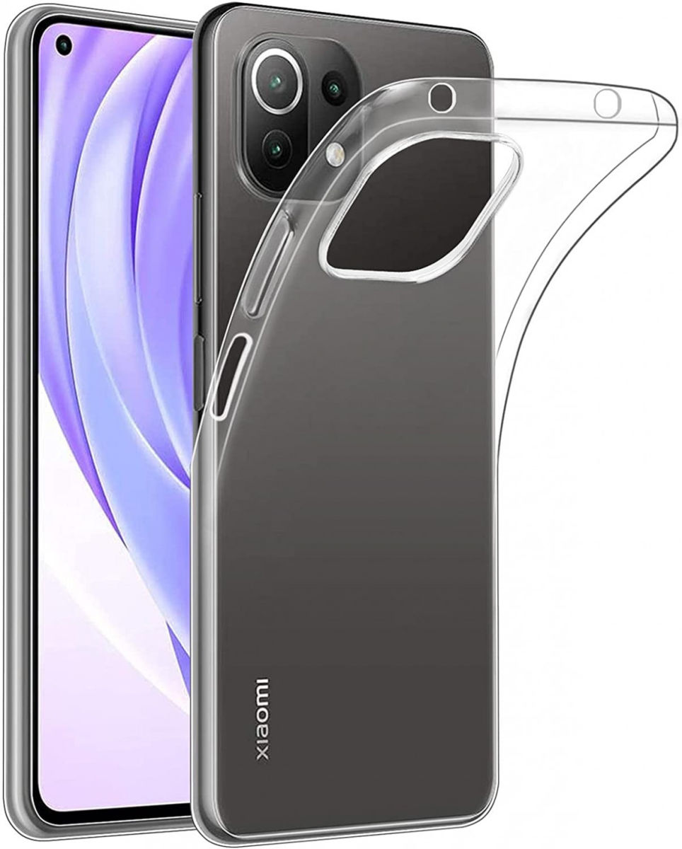 Xiaomi Mi 11 Lite 4G / 5G Hoesje Dun TPU Back Cover Transparant afbeelding 1