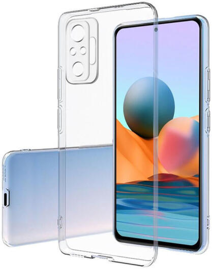 Xiaomi Redmi Poco M5s / Note 10(S) Hoesje Dun TPU Back Cover Transparant afbeelding 1