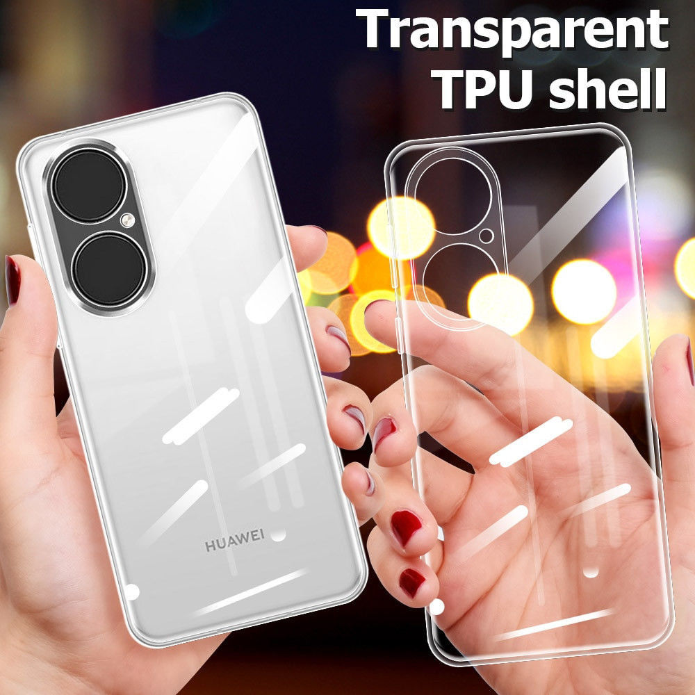 Huawei P50 Pro Hoesje Dun TPU Back Cover Transparant afbeelding 12
