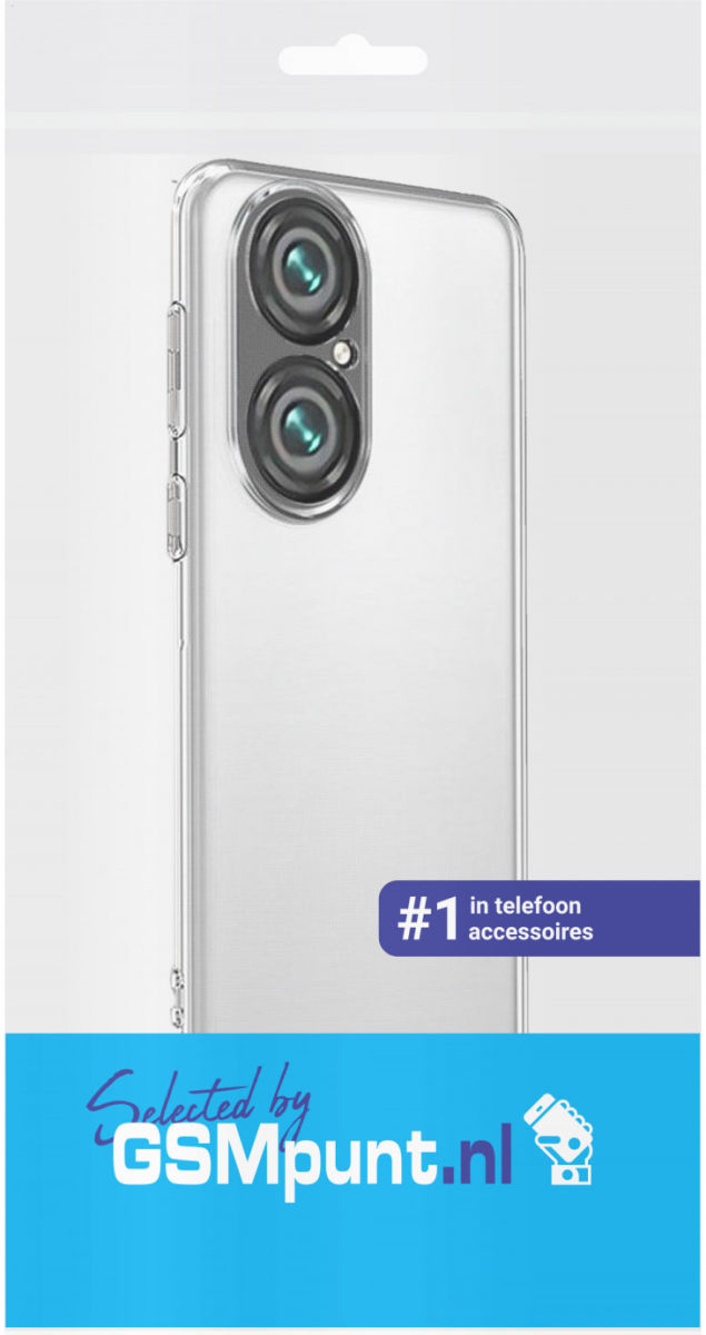 Huawei P50 Pro Hoesje Dun TPU Back Cover Transparant afbeelding 3
