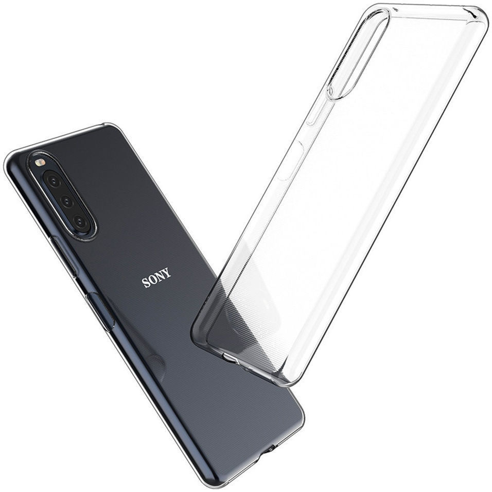 Sony Xperia 10 III Hoesje Dun TPU Back Cover Transparant afbeelding 4