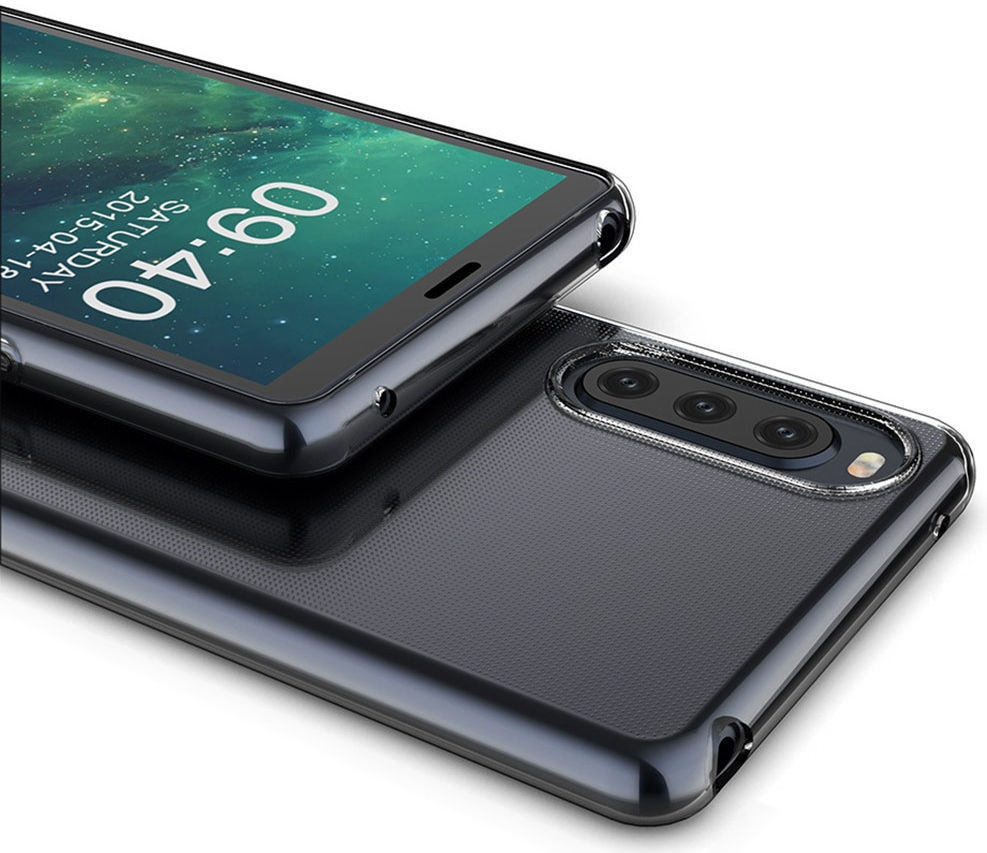 Sony Xperia 10 III Hoesje Dun TPU Back Cover Transparant afbeelding 5